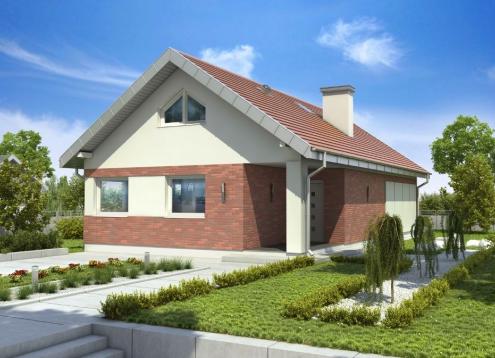 № 1002 Купить Проект дома Злотлинек. Закажите готовый проект № 1002 в Новосибирске, цена 38074 руб.