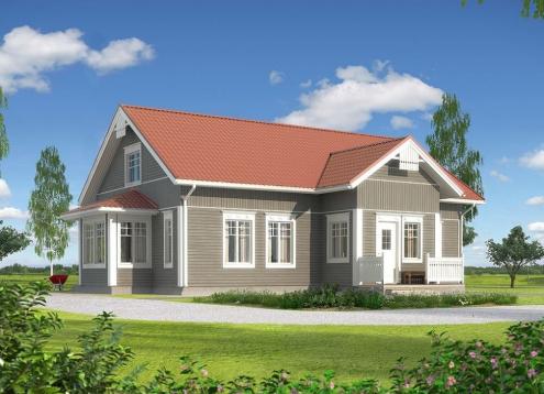 № 1117 Купить Проект дома Котикартано 155-185. Закажите готовый проект № 1117 в Новосибирске, цена 55800 руб.