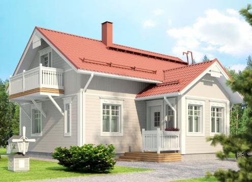 № 1162 Купить Проект дома Карелия 67. Закажите готовый проект № 1162 в Новосибирске, цена 24120 руб.