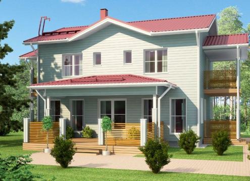№ 1203 Купить Проект дома Ратихера 149. Закажите готовый проект № 1203 в Новосибирске, цена 53640 руб.