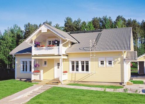 № 1226 Купить Проект дома Котикартано 165 (111). Закажите готовый проект № 1226 в Новосибирске, цена 59400 руб.