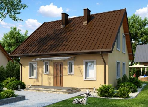 № 1573 Купить Проект дома Жарновец 2. Закажите готовый проект № 1573 в Новосибирске, цена 34236 руб.