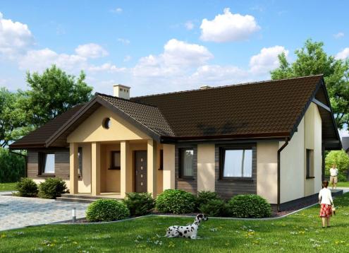 № 1574 Купить Проект дома Виснич. Закажите готовый проект № 1574 в Новосибирске, цена 38196 руб.