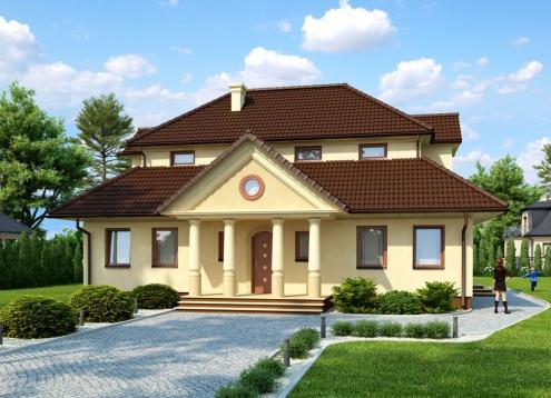 № 1583 Купить Проект дома Олхава. Закажите готовый проект № 1583 в Новосибирске, цена 50976 руб.
