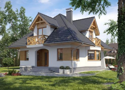 № 1603 Купить Проект дома Константин. Закажите готовый проект № 1603 в Новосибирске, цена 40680 руб.