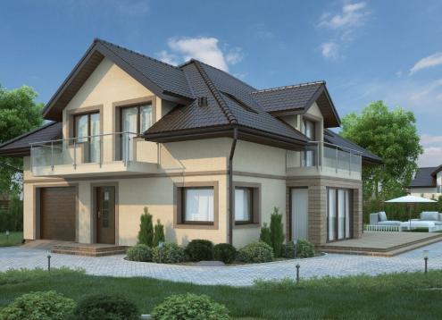№ 1640 Купить Проект дома Сирень. Закажите готовый проект № 1640 в Новосибирске, цена 49075 руб.