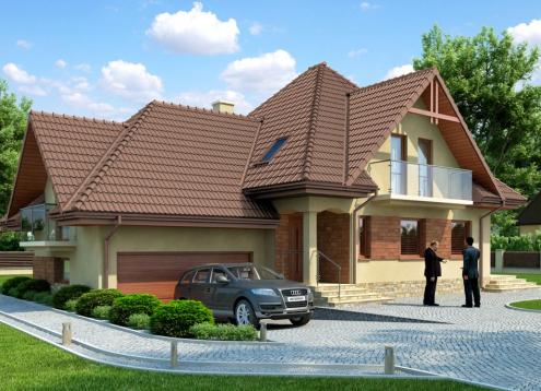 № 1654 Купить Проект дома Вереска 2. Закажите готовый проект № 1654 в Новосибирске, цена 53784 руб.