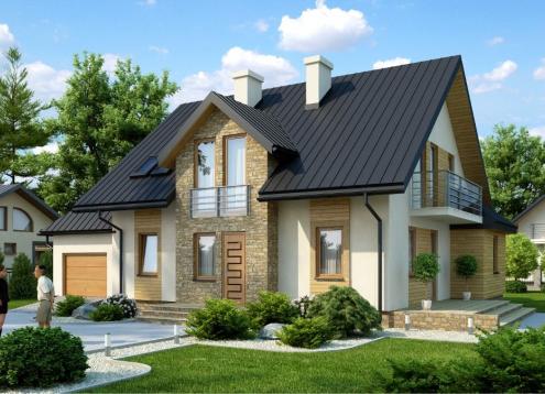 № 1657 Купить Проект дома Храброво Н. Закажите готовый проект № 1657 в Новосибирске, цена 52812 руб.