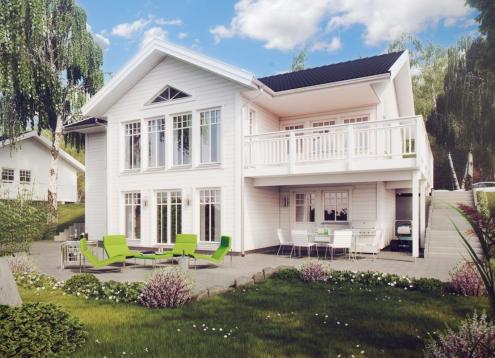 № 1715 Купить Проект дома Сундвик. Закажите готовый проект № 1715 в Новосибирске, цена 72720 руб.