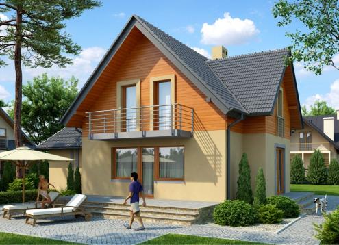 № 1780 Купить Проект дома Анютины глазки. Закажите готовый проект № 1780 в Новосибирске, цена 37404 руб.