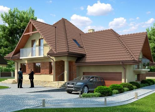 № 1822 Купить Проект дома Вереск-2. Закажите готовый проект № 1822 в Новосибирске, цена 53784 руб.
